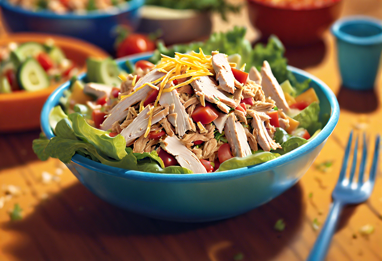 Healthyish Southwest Shredded Chicken Salad - Pantry Peek